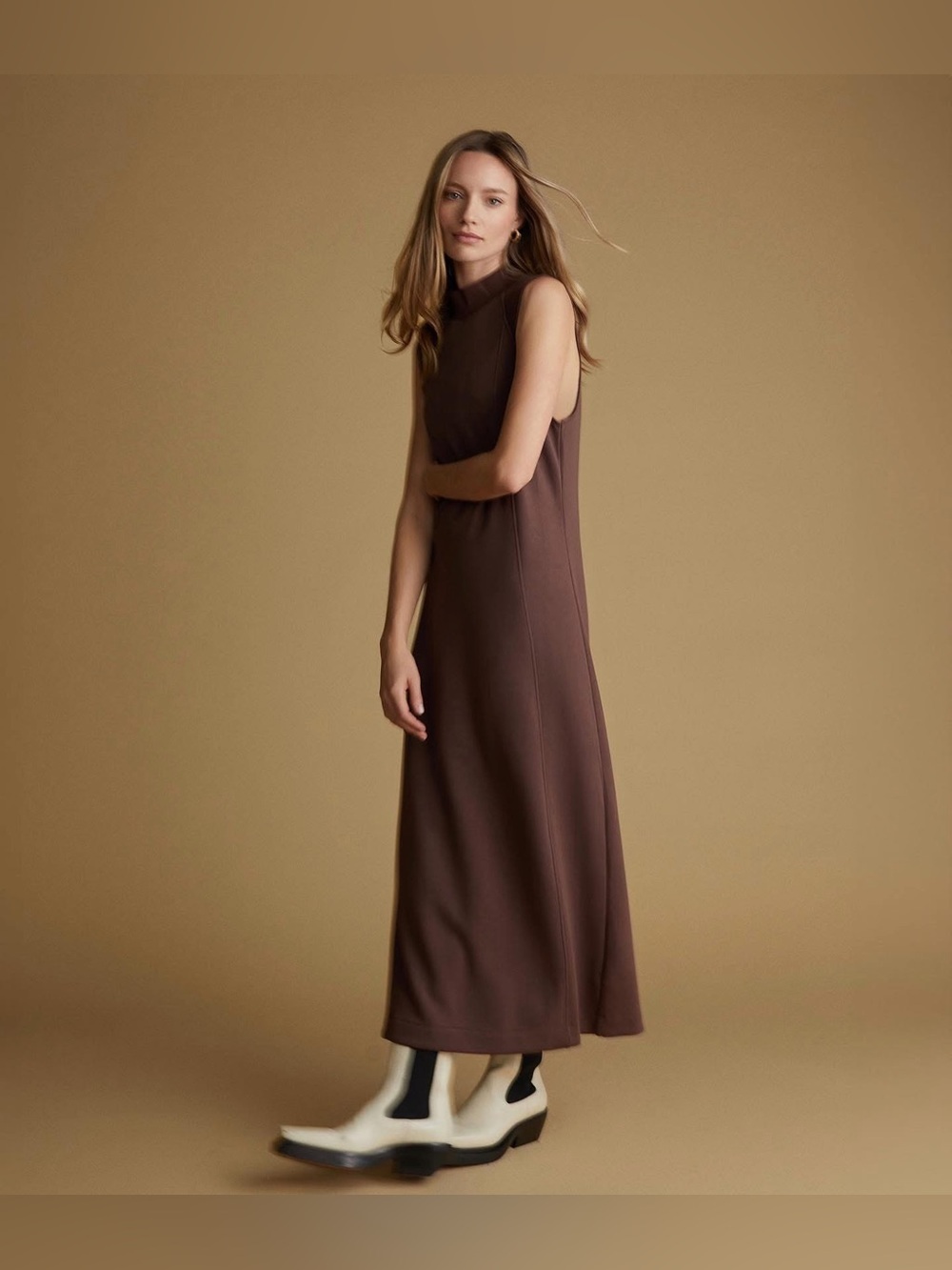 Varley Erin Mock Neck Dress - Picture 1 of 8